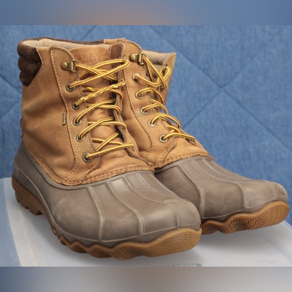 SPERRY Men\'s Waterproof Lace-Up Leather Avenue Duck Boots Brown ‎ 12M Gorpcore main image 11
